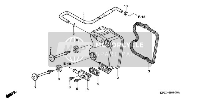 Honda SES125 2003 Cylinder Head Cover for a 2003 Honda SES125